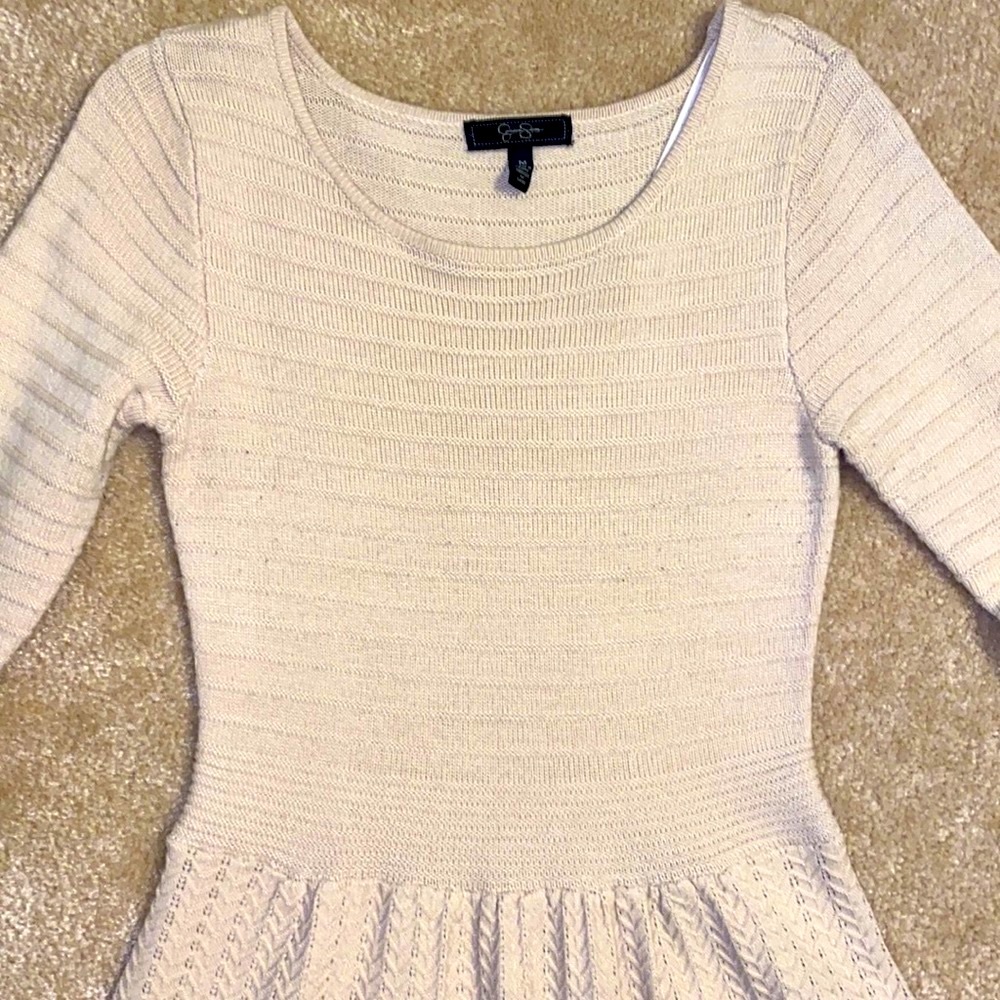 SWEATER KNIT Flare Skirt Sweater Dress - Picture 10 of 16